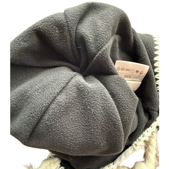 Columbia Nordic Convert Black Fair Isle Braid Knit Snow Beanie Hat Unisex OS - Picture 8 of 10